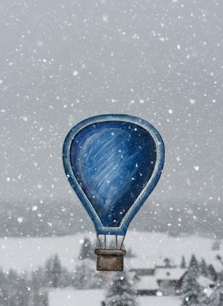 Inspiration Stanzschablone Heißluftballon Duo
