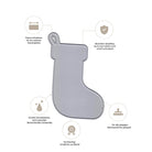 Die Stanzschablone Weihnachtssocke mit Aufhänger von Stanzenshop.de überzeugt durch Präzision, Langlebigkeit und Kompatibilität - ideal für Baumschmuck und kreative Bastelideen.