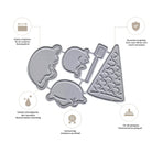 Die Stanzschablone Eistüte mit Eiskugeln von Stanzenshop.de schneidet präzise Eis, Kugeln & Stiele - perfekt als Eisschablone für kreative Bastelideen und tolle Geschenkideen! Hochwertig, scharf und langlebig.