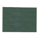 Eine grüne Weihnachtskarte, gestaltet mit der Prägemappe Merry Christmas Rahmen von Stanzenshop.de, mit geprägtem "Merry Christmas"-Text und eleganten Randverzierungen für einen festlichen Touch.