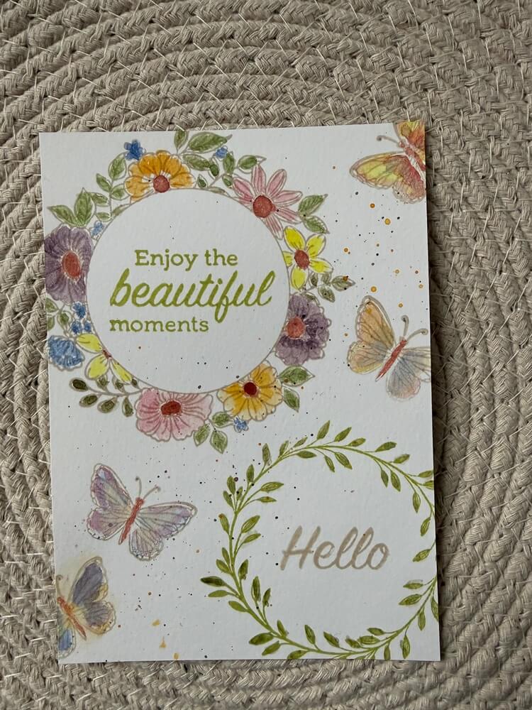 Größenangabe für Clear Stamp – Florale Kränze & Schmetterling
