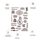 Ein festliches Metallstanze-Set mit deutschen Grüßen, mit Weihnachtsmotiven. Perfekt für die Verwendung mit dem Clear Stamp Frohe Weihnachten mit festlichen Grüßen von Stanzenshop.de. Genießen Sie präzise Schnitte und Kompatibilität mit den meisten Maschinen.