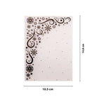 Der "Embossing Folder - Schneeflockenrahmen mit Sternen" von Stanzenshop.de ist ideal für winterliche Karten. Der verschneite Rahmen mit Sternen verleiht Ihren Projekten eine festliche Textur und einen besonderen Stil.