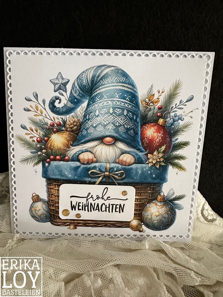 Inspiration Stanzschablone Quadrate mit Wellenrand