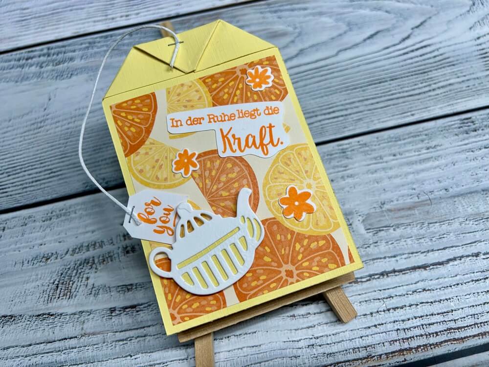 Inspiration Stanzschablone Vintage Teekannen
