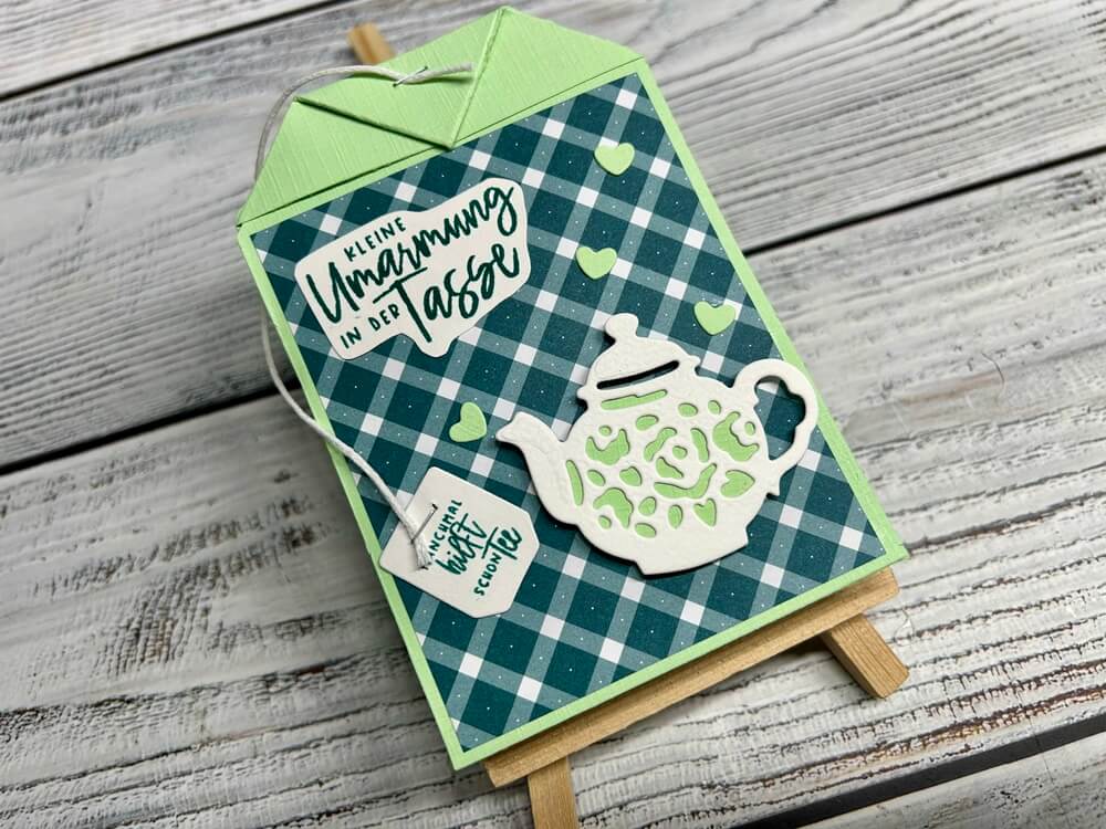 Inspiration Stanzschablone Vintage Teekannen
