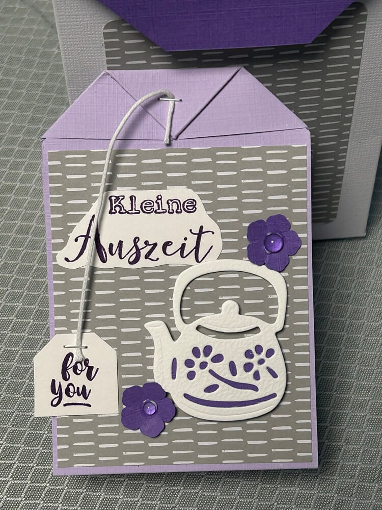 Inspiration Stanzschablone Vintage Teekannen