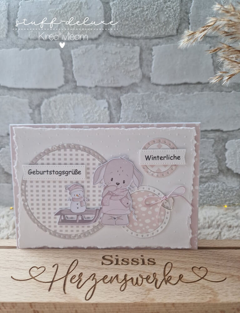 Inspiration Stanzschablone Kreisrahmen mit Lochmuster
