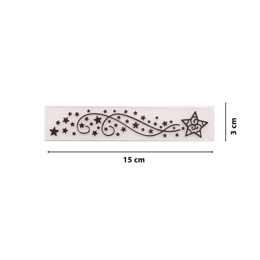 Größenangabe für Embossing Folder Sternenschweif