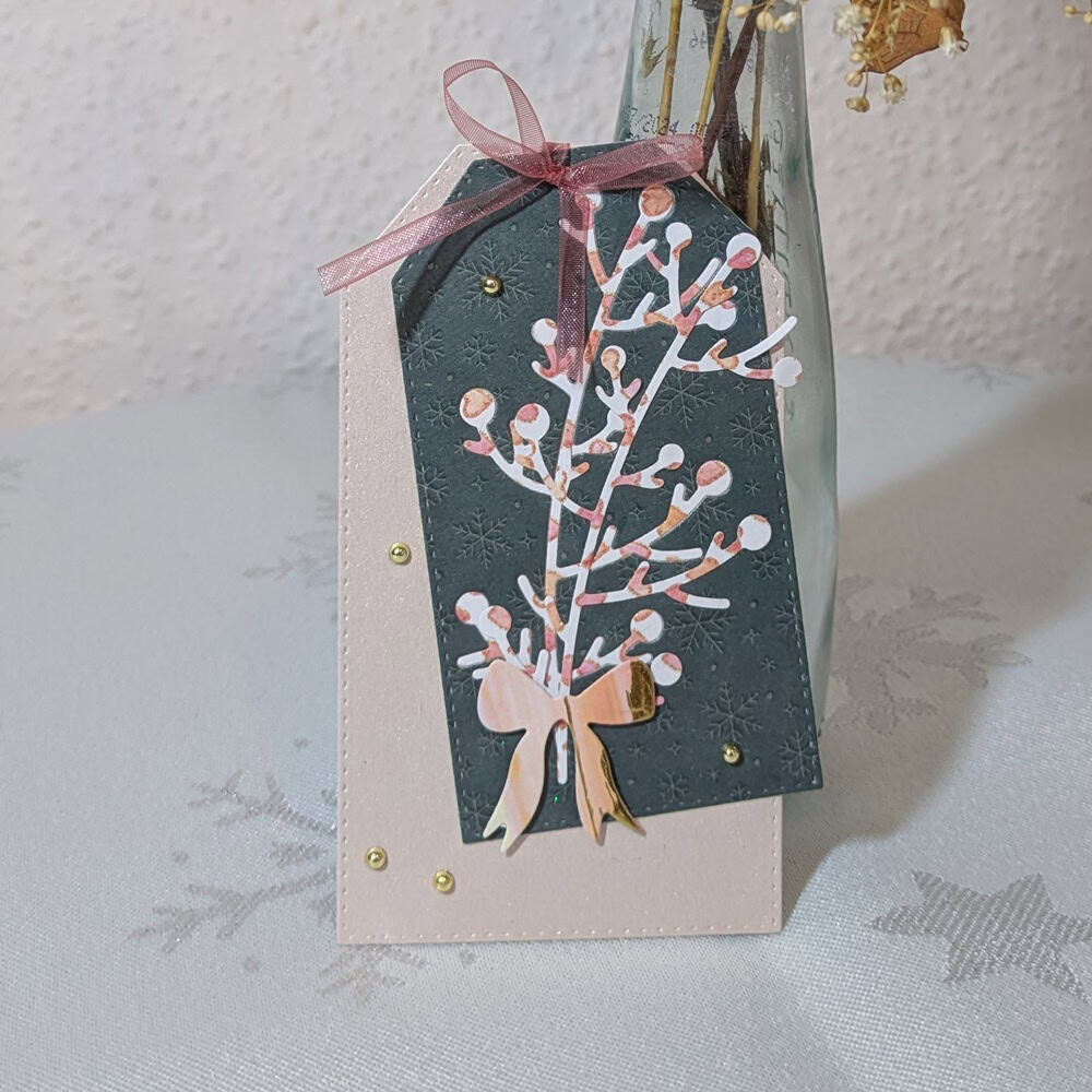 Inspiration Stanzschablone Zweige & Schleifen-Mix