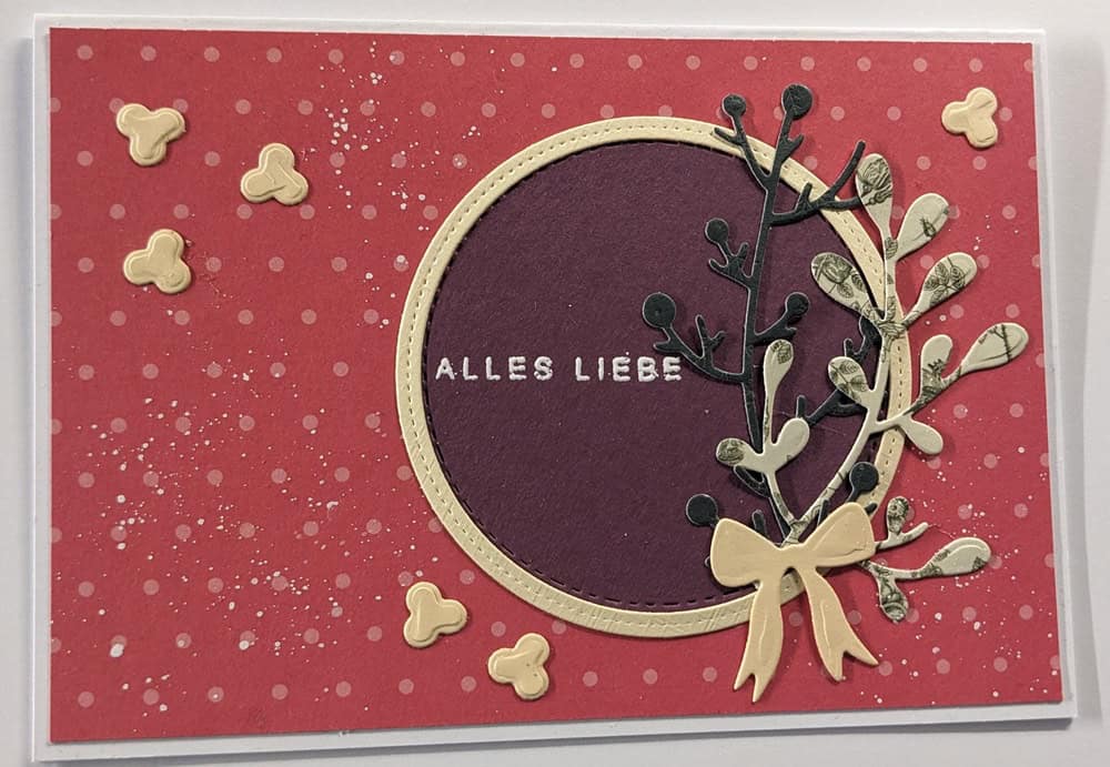 Inspiration Stanzschablone Zweige & Schleifen-Mix