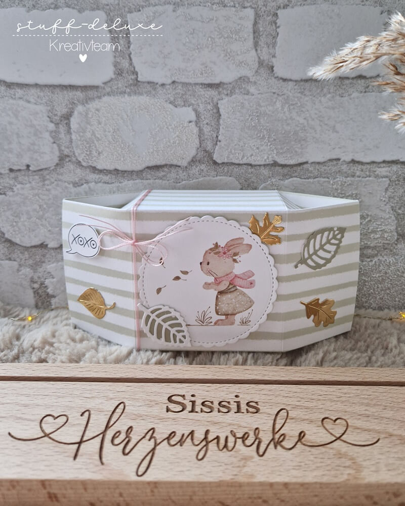 Inspiration Stanzschablone Blätter-Mix mit Adern und Kontur