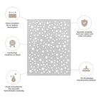 Die Stanzschablone: Platte mit Sternen von Stanzenshop.de ist eine Metallstanze mit verschiedenen Sternformen, bekannt für Präzision, Haltbarkeit, Kompatibilität und scharfe Kanten - ideal für ein perfektes Bastelergebnis.