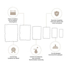 Sechs gewellte Rahmen-Stanzschablonen von Stanzenshop.de: präzises und hochwertiges Stanzen für Basteln & Scrapbooking, langlebig, scharfe Kanten, kein Nachschneiden nötig, passend für alle gängigen Stanzmaschinen.