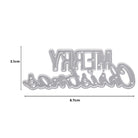 Die Stanzenshop.de Stanzschablone: Schriftzug Merry Christmas, 8,7 x 3,1 cm, ist perfekt für Basteln Weihnachten oder Stanzen Scrapbooking und verfügt über Messlinien zum einfachen Basteln.
