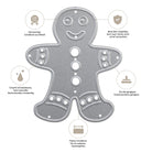 Die Stanzschablone: Lebkuchen von Stanzenshop.de ist eine Metallschablone mit scharfen Kanten, hoher Haltbarkeit und Kompatibilität mit Stanzmaschinen - perfekt zum Basteln und Gestalten von Wintermotiven (Stanzschablone Weihnachten).