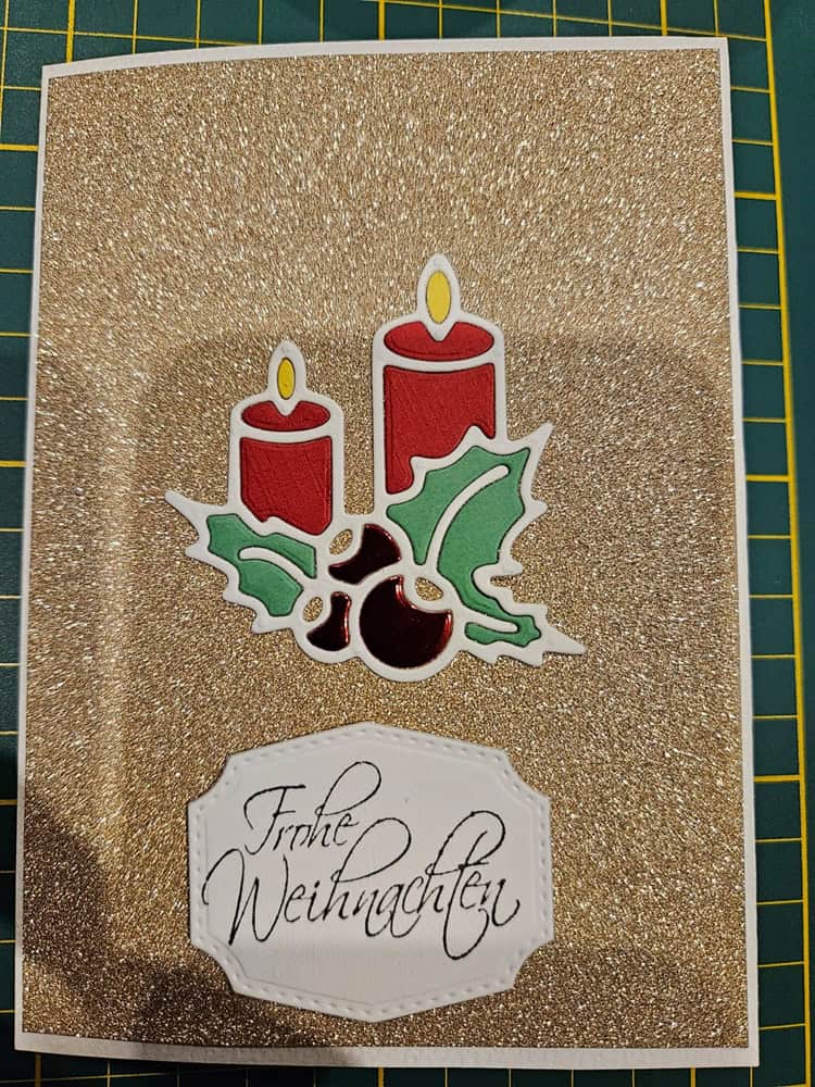 Inspiration Stanzschablone: Kleiner Adventskranz