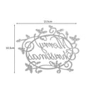 Die Stanzenshop.de Stanzschablone: Schriftzug Merry Christmas mit Ranken ist eine dekorative Metallstanze (13,5 x 10,3 cm) mit floralen Akzenten, ideal für Scrapbooking und Weihnachtsprojekte.