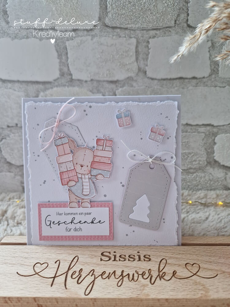 Inspiration Stanzschablone Sechs Anhänger mit Weihnachtsmotiven