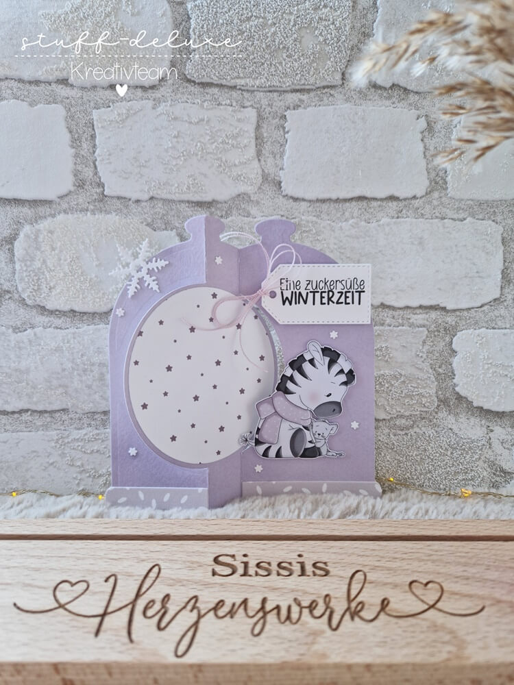 Inspiration Stanzschablone Vier Schneeflocken in verschiedenen Größen