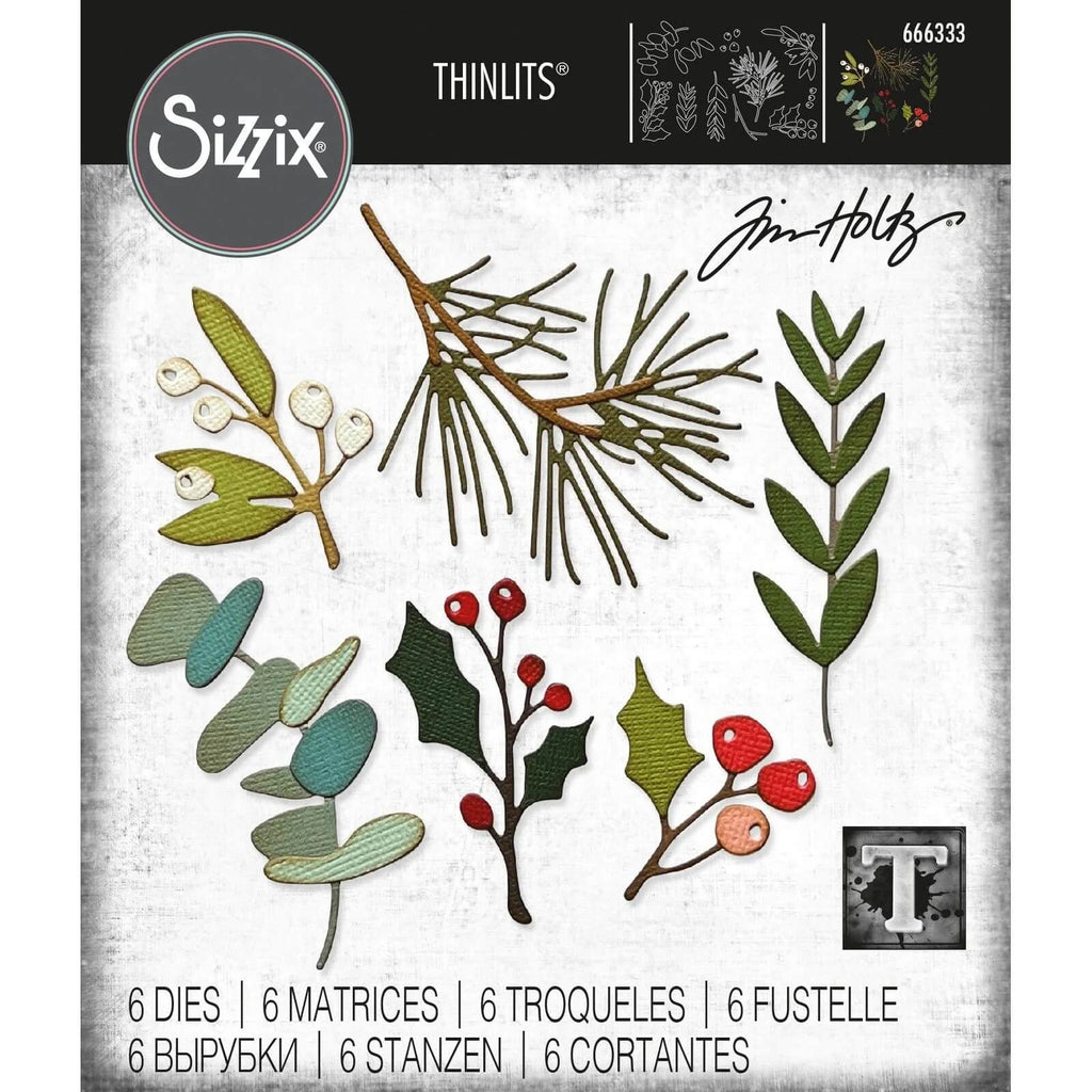 Sizzix • Thinlits Stanzschablonen Festive Gatherings – Zweige & Zweige – Marke