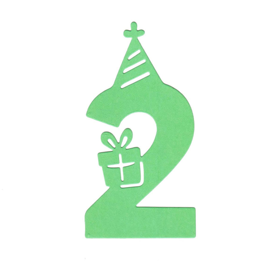 Stanzschablone Große Geburtstag Zahl 2