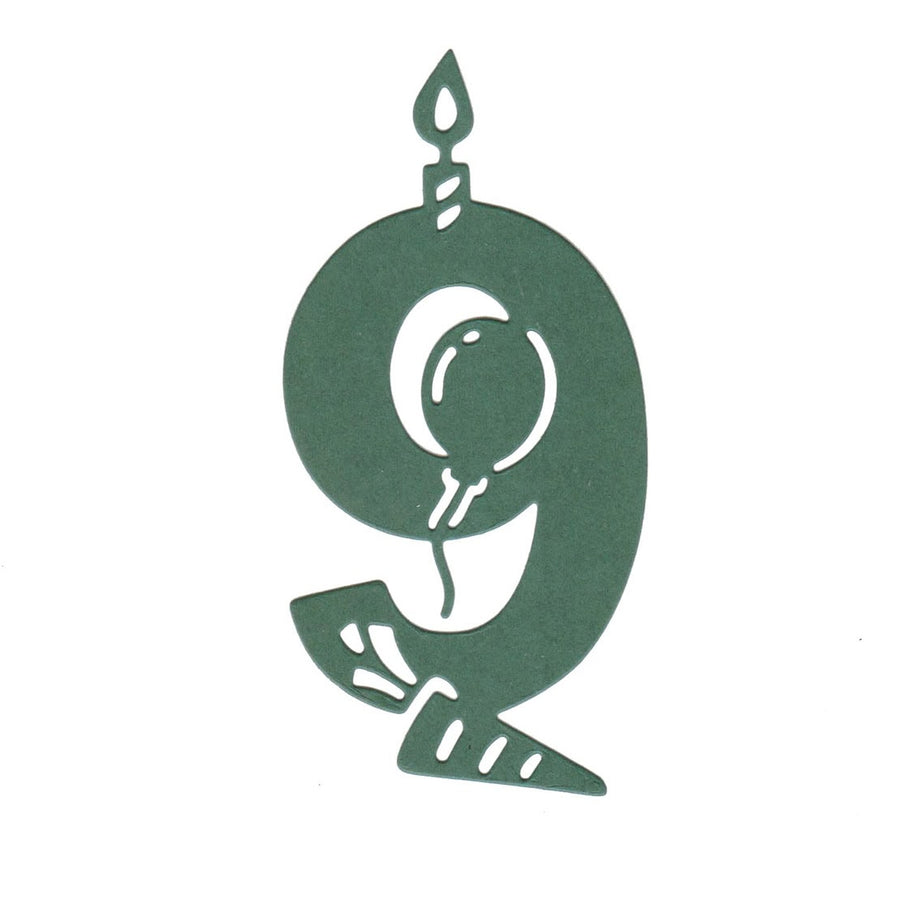 Stanzschablone Große Geburtstag Zahl 9