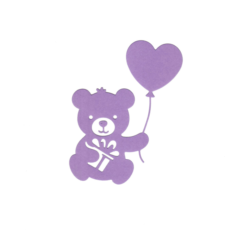 Stanzschablone Bär mit Luftballon