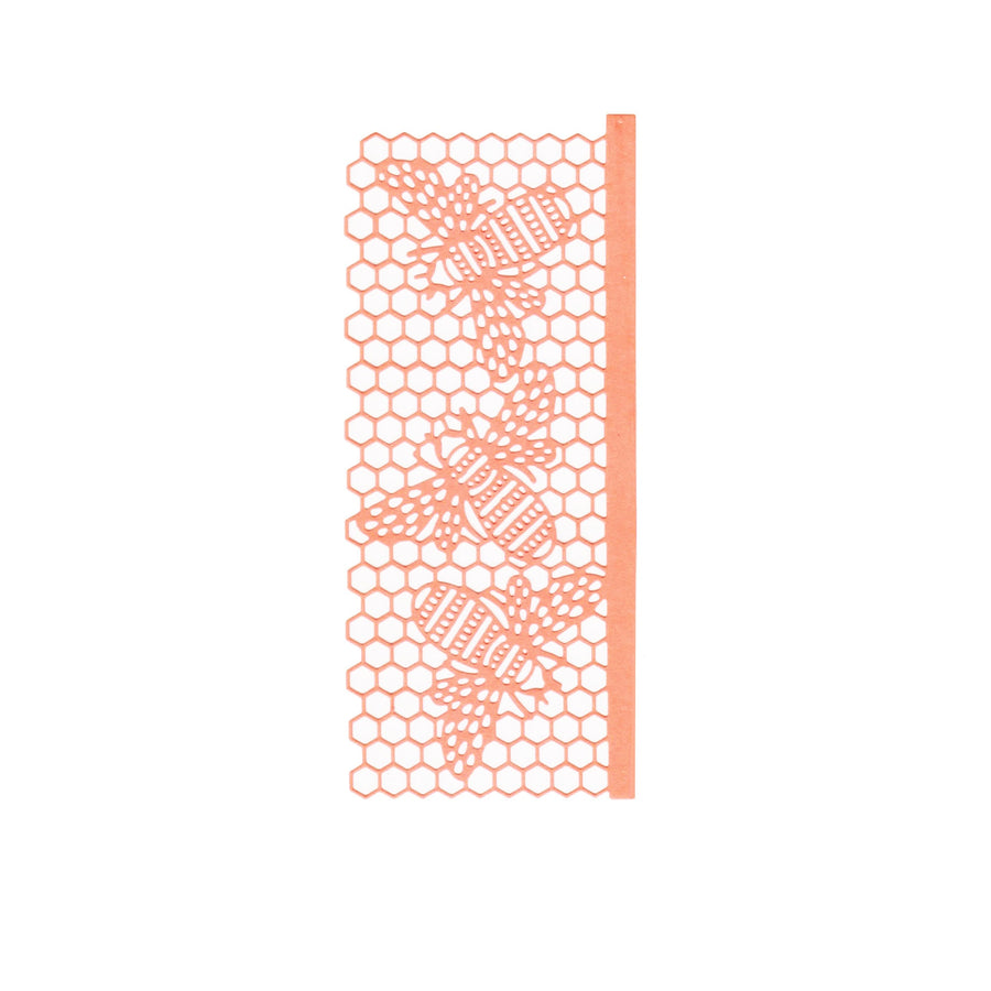 Stanzschablone Bienen-Wabenmuster-Hintergrund