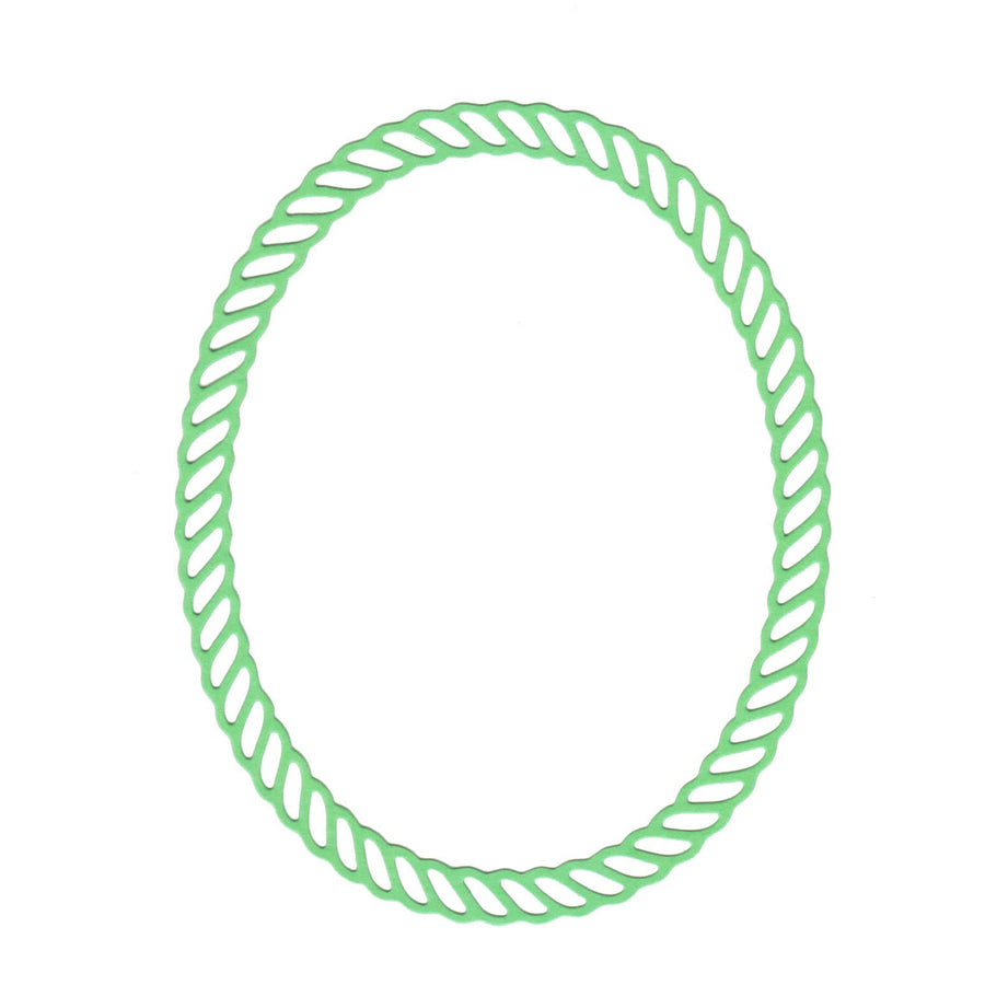 Stanzschablone Maritimer Seilrahmen oval