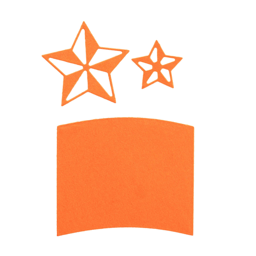 Eine quadratische Schablone mit zwei Sternen erhältlich bei Stanzenshop.de.