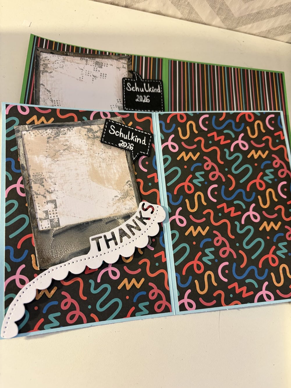 Inspiration Stanzschablone: Reihe mit Schriftzug 