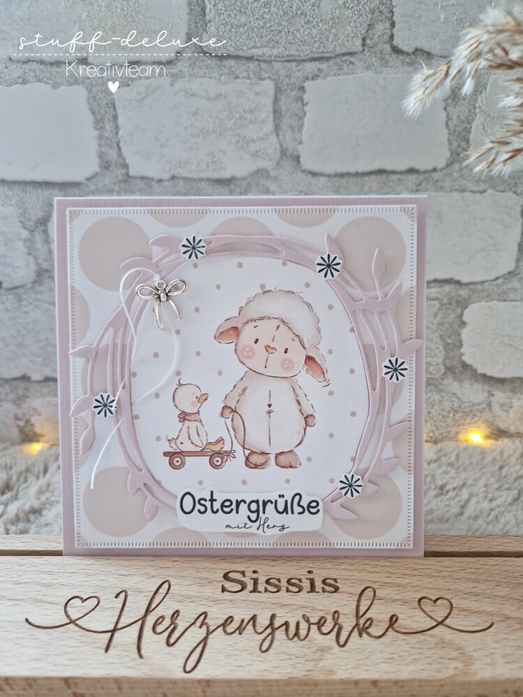 Inspiration Stanzschablone Zwei Kreise mit Blumen