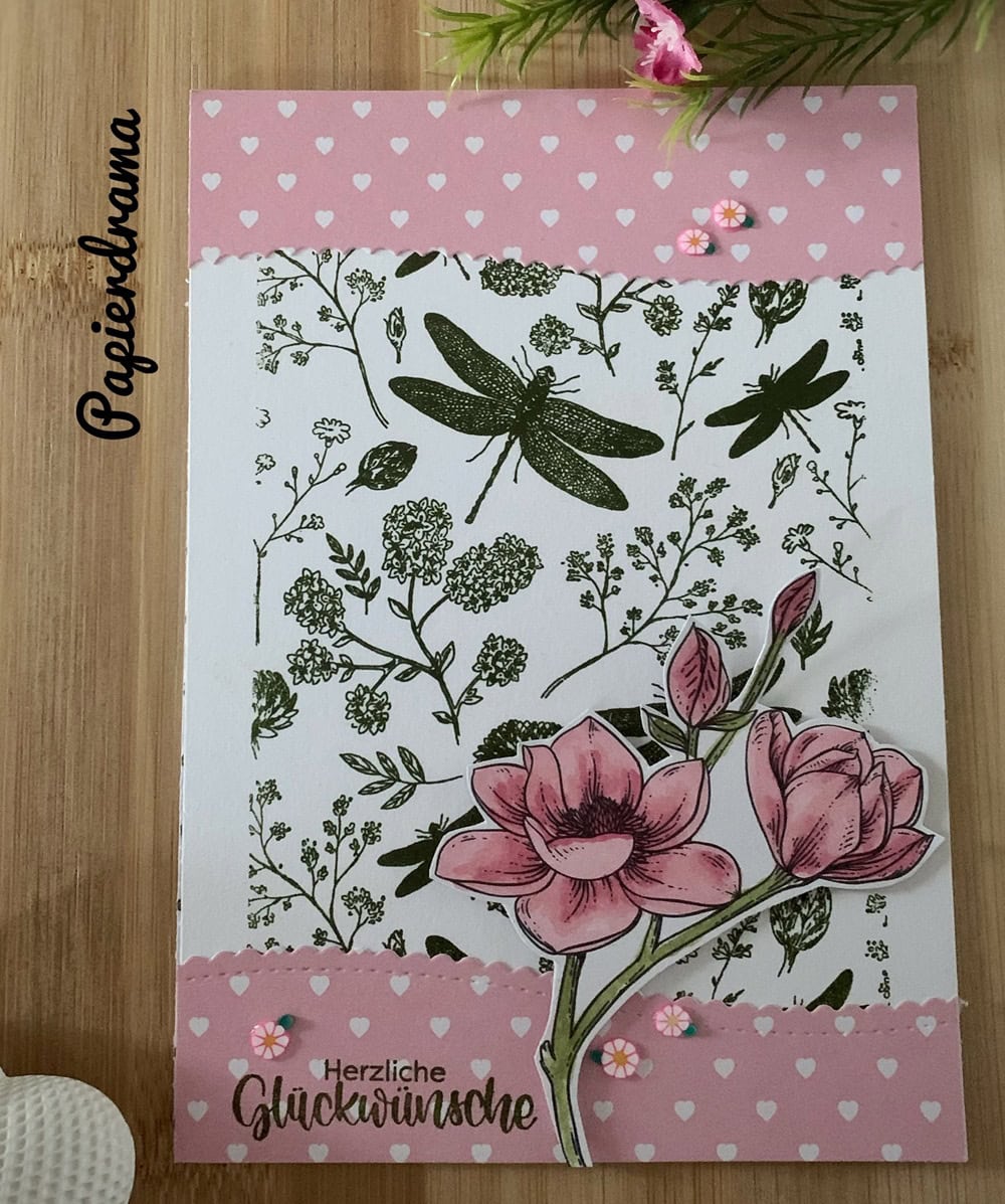 Inspiration Stanzschablone: Drei Ränder für Karten