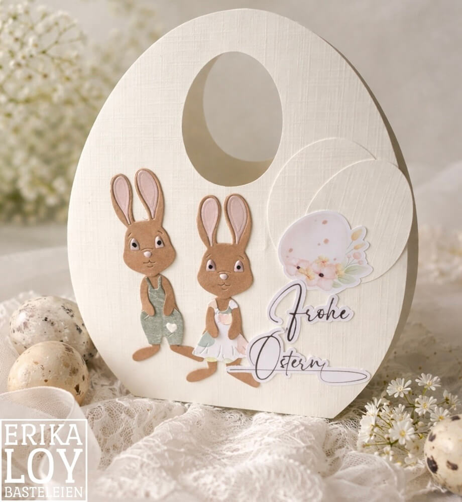 Inspiration Stanzschablone: Bastelset Osterhase