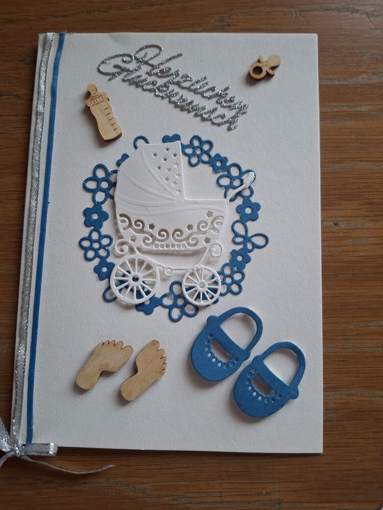 Inspiration Stanzschablone: Kinderwagen