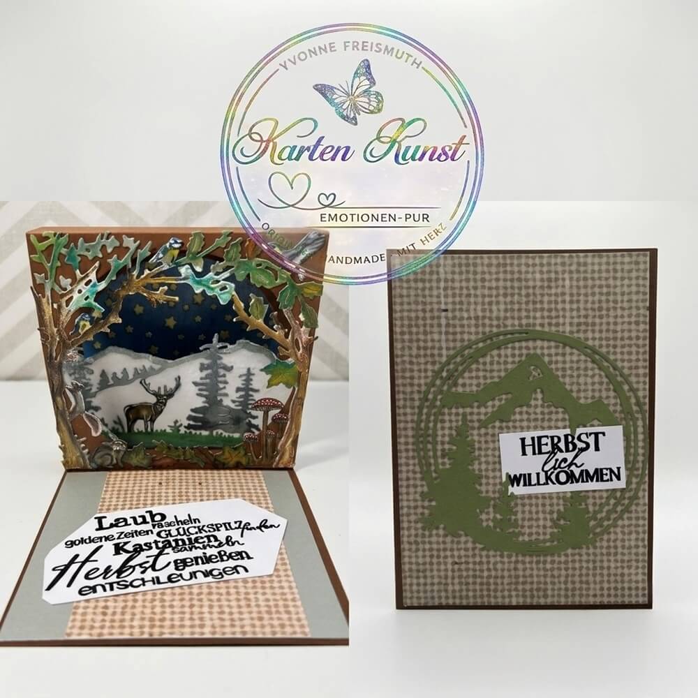 Inspiration Stanzschablone: Herbstwald