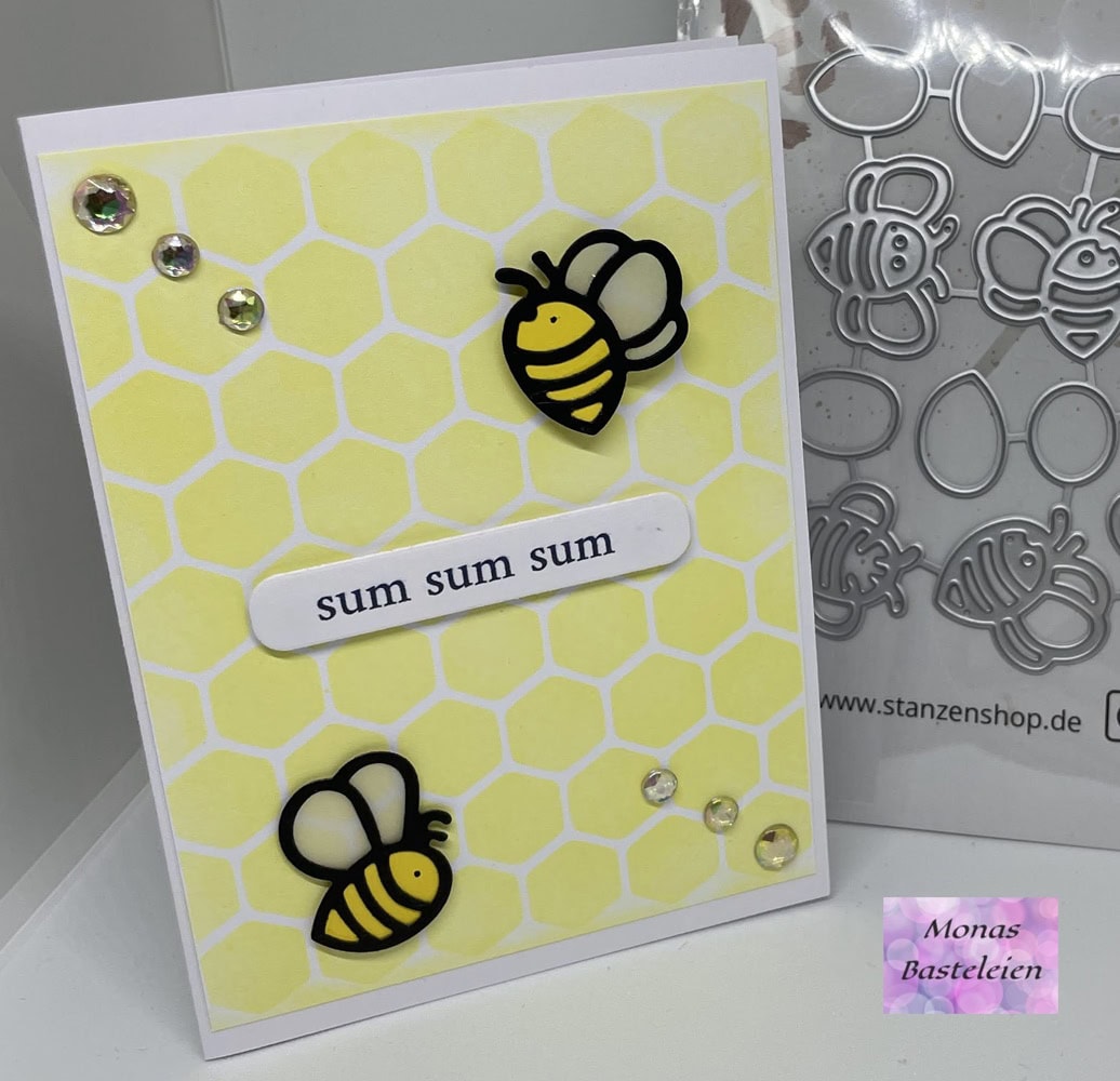 Inspiration Stanzschablone Bienen & Flügel-Set