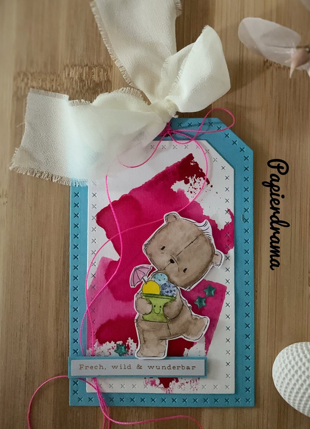 Inspiration Stanzschablone Sechs Tropfen