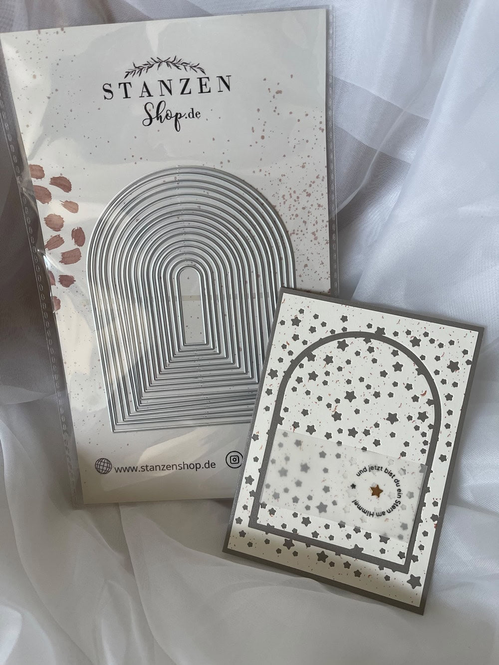 Inspiration Stanzschablone Rechtecke mit Bogen