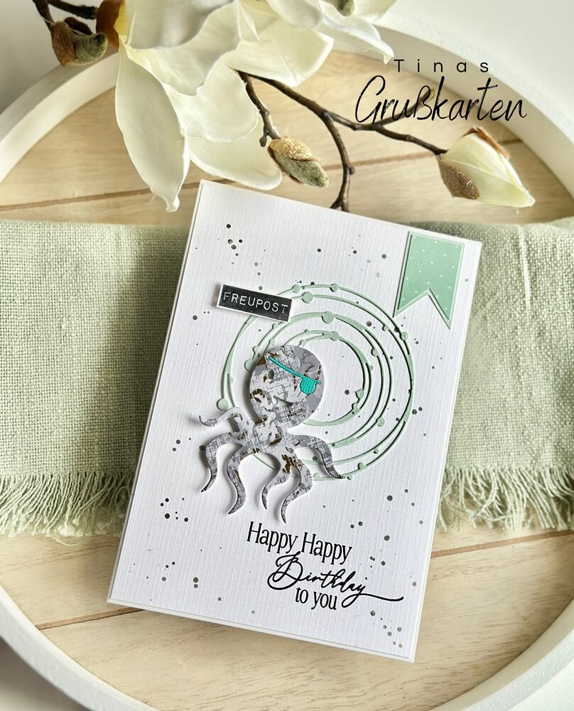 Inspiration Stanzschablone Tintenfisch Pirat