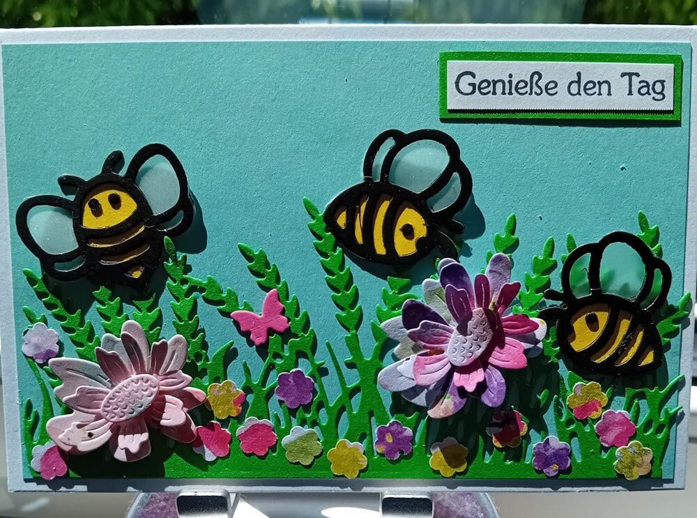 Inspiration Stanzschablone Wildgras