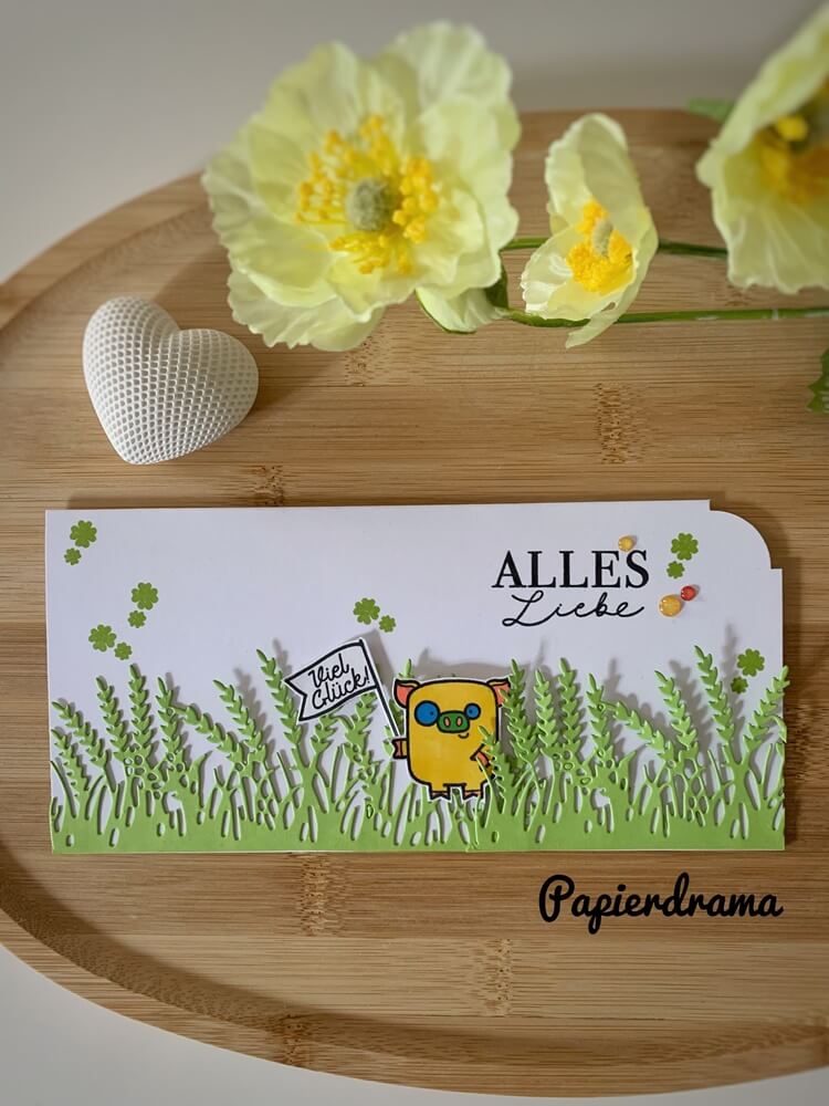 Inspiration Stanzschablone Wildgras