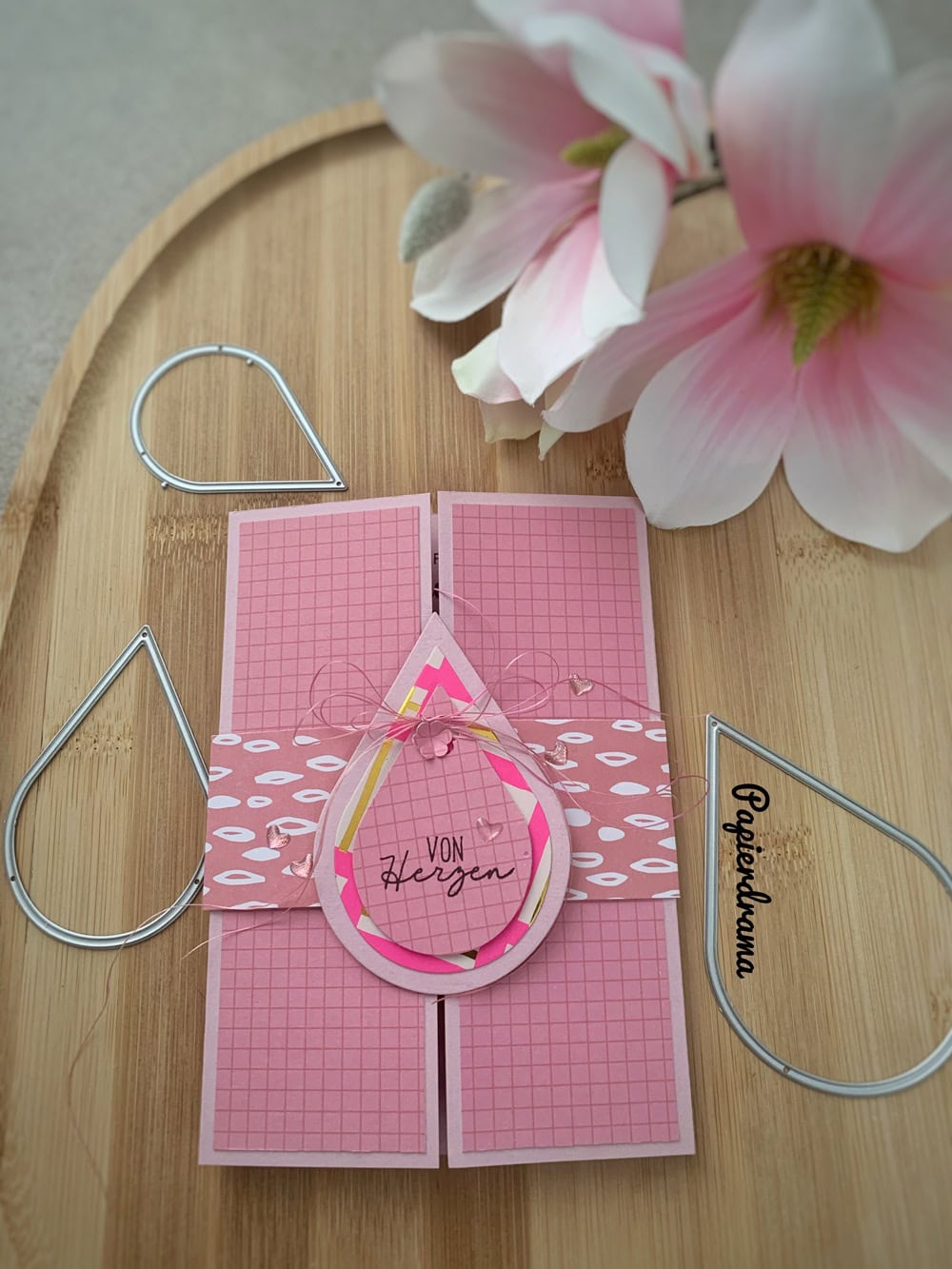 Inspiration Stanzschablone Sechs Tropfen