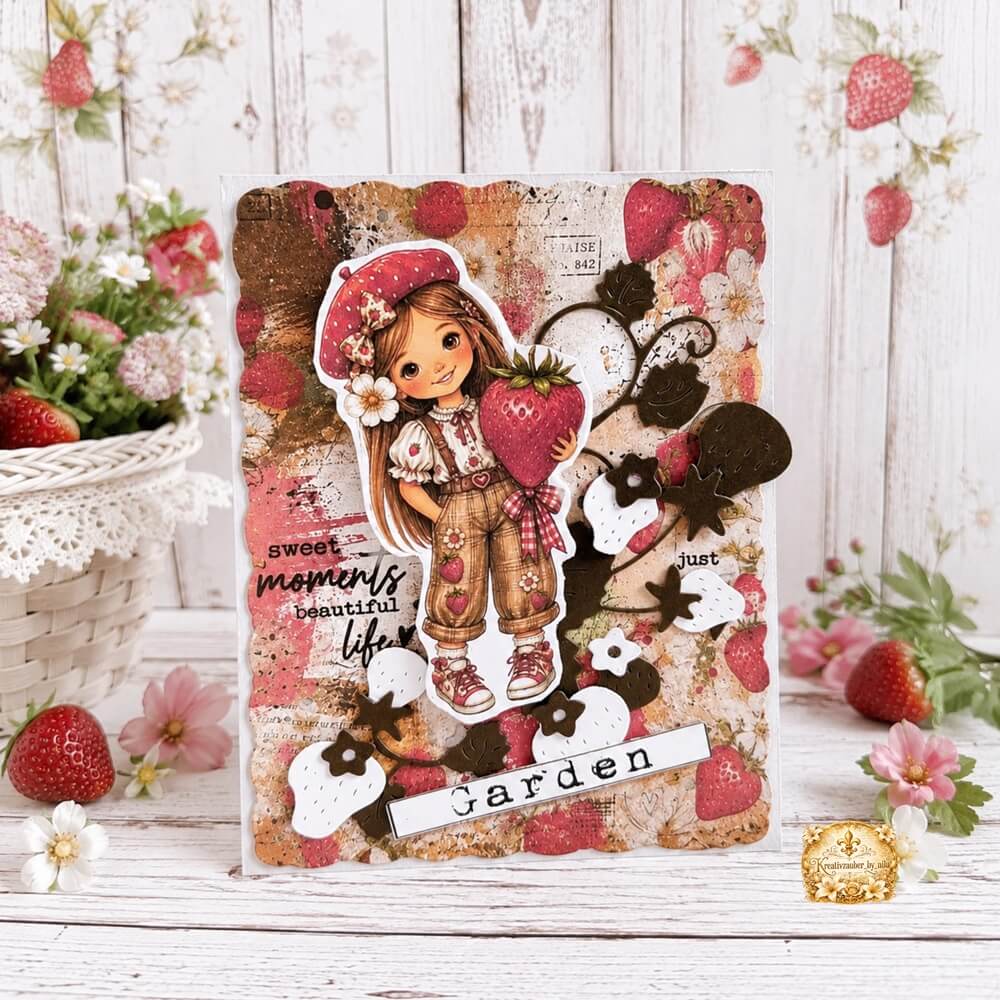 Inspiration Stanzschablone Erdbeeren