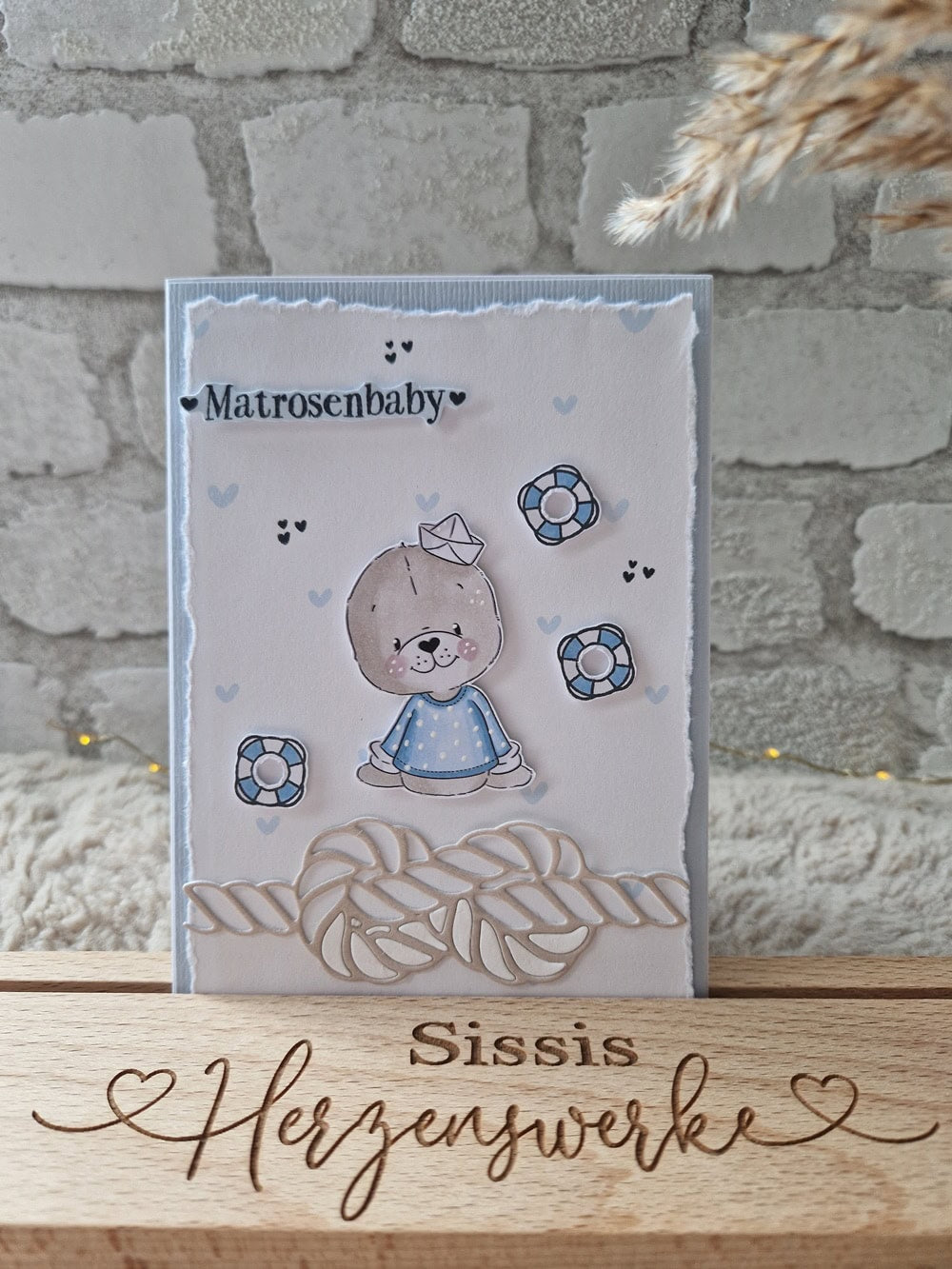 Inspiration Stanzschablone Seil mit Knoten