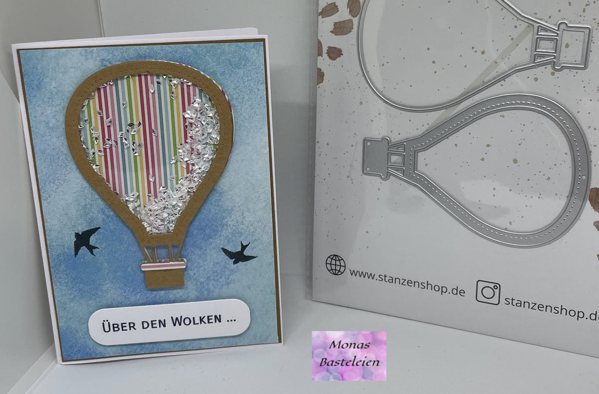 Inspiration Stanzschablone Heißluftballon Duo