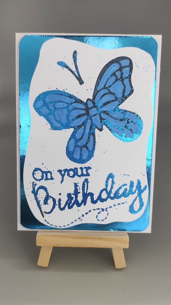 Inspiration Clear Stamp Schmetterling mit Schriftzug