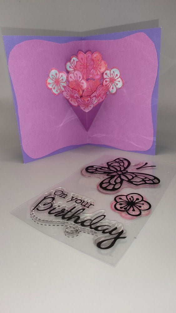 Inspiration Clear Stamp Schmetterling mit Schriftzug