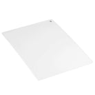 Die Vaessen Creative - Cut Easy Grundplatte (S) ist eine schlichte, rechteckige weiße Stanzplatte mit Eckloch, ideal für die Verwendung mit Sizzix Bigz Stanzformen oder der Vaessen Creative Cut Easy Stanz- und Prägemaschine. Abgebildet auf einem weißen Hintergrund.